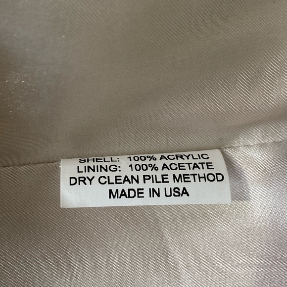 Donna Salyers Fabulous Furs Sheared Mink Faux Fur Cozy Elegant Feminine Jacket M - Picture 7 of 15